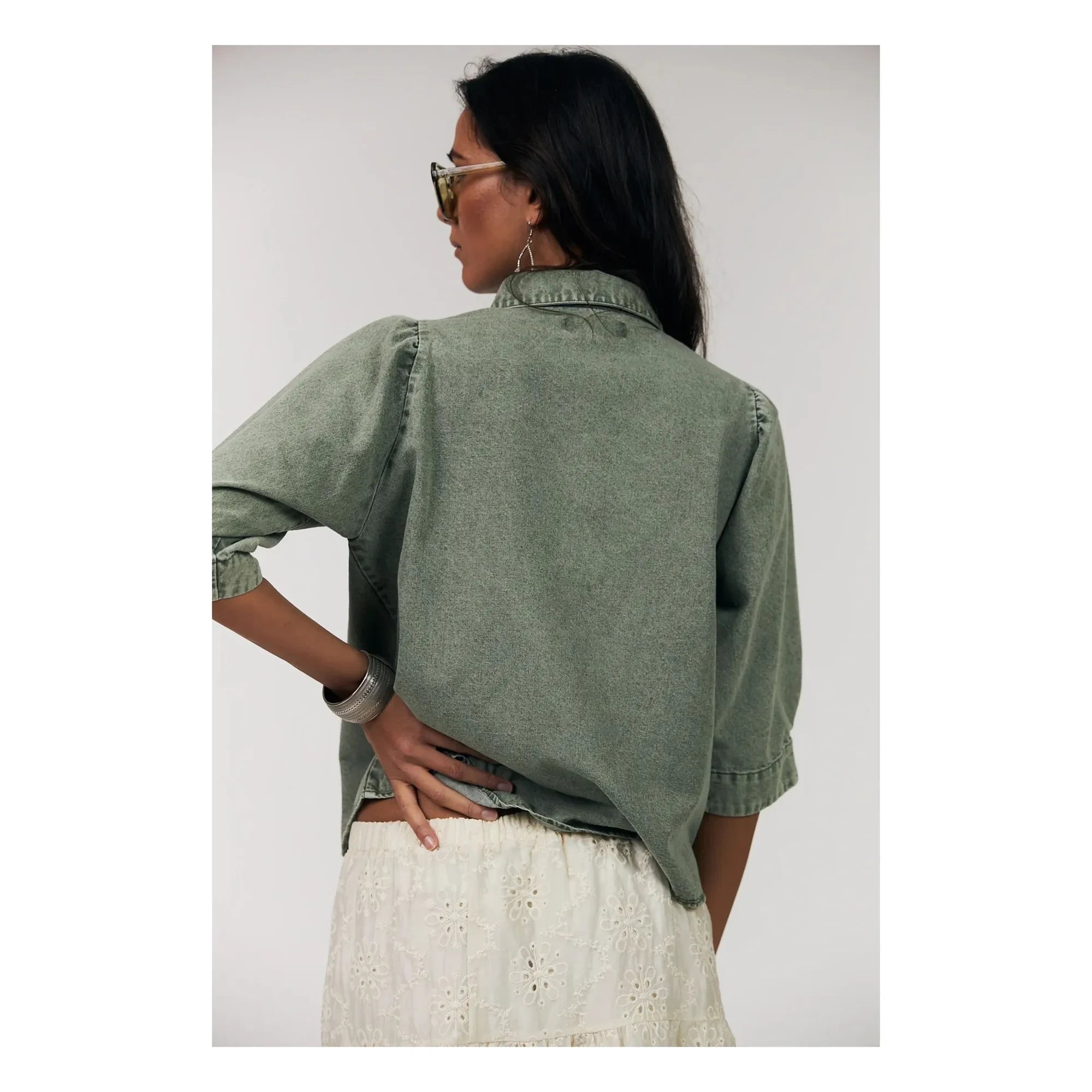 Lollys Laundry - Bono Cotton Shirt | Khaki