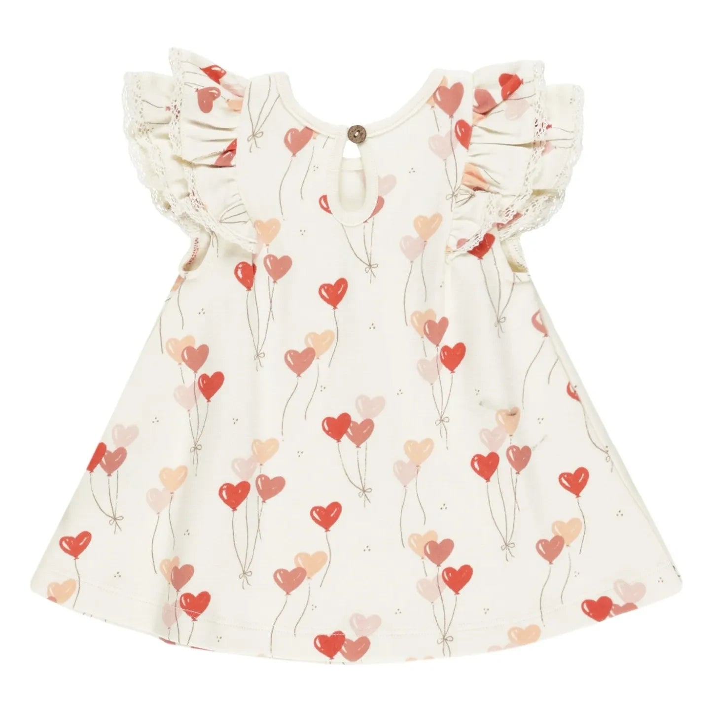 Quincy Mae - Heart Dress | Ivory