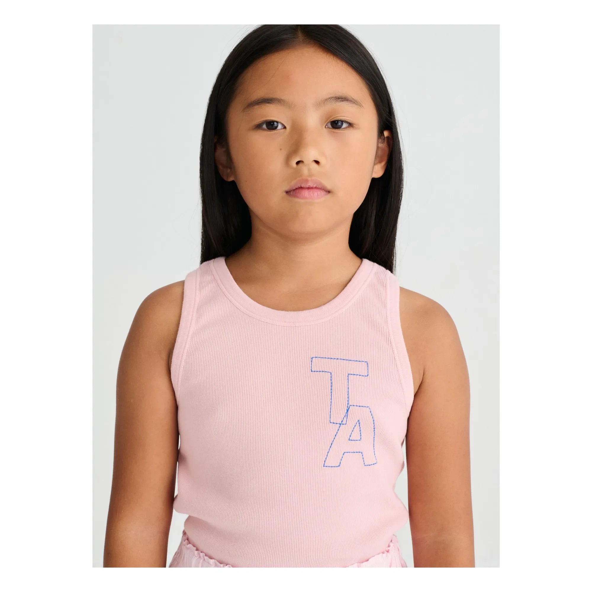 True Artist - Ribbed strap top N°20 | Pale Pink