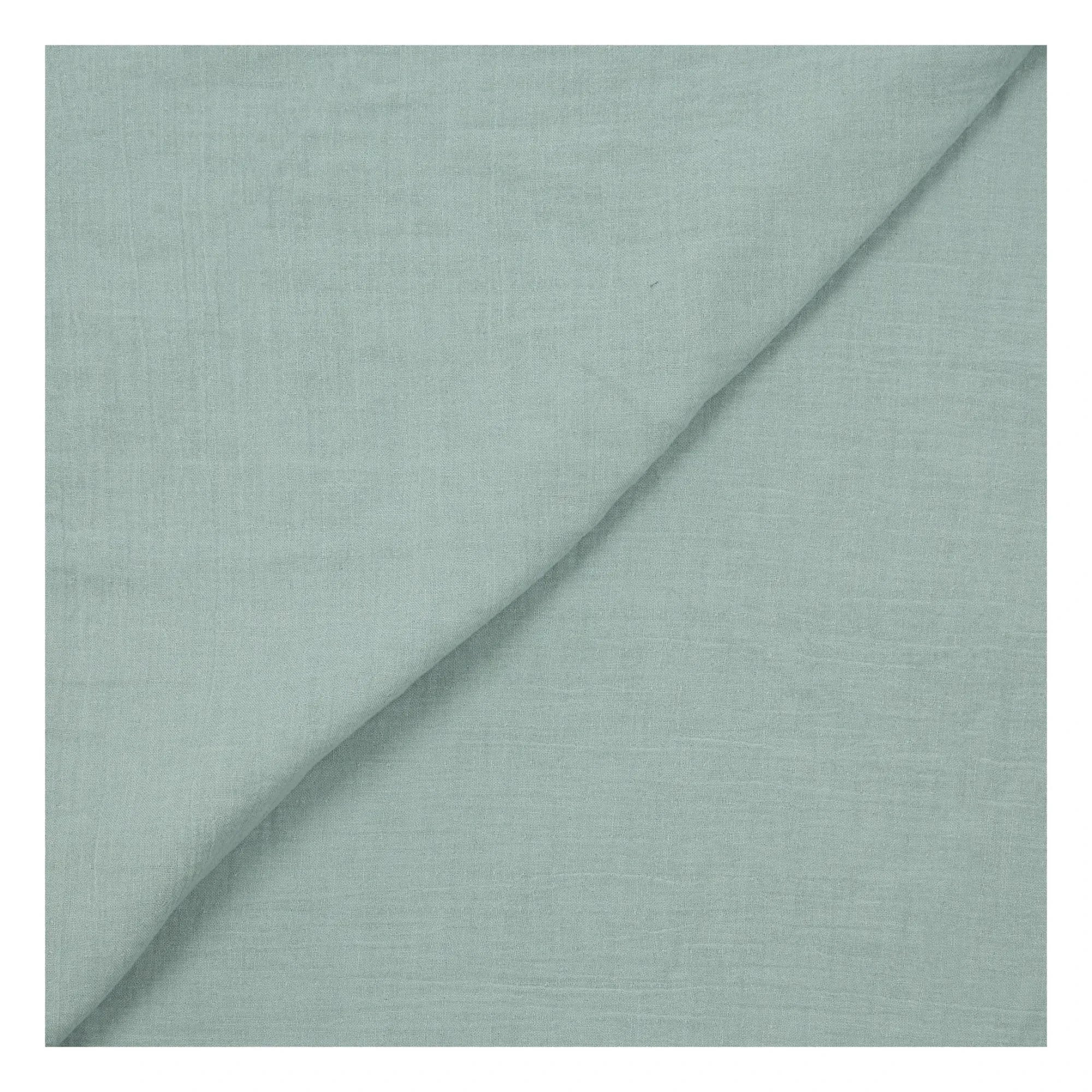 Haomy - Dili Baumwoll-Voile-Bettbezug | Celadon