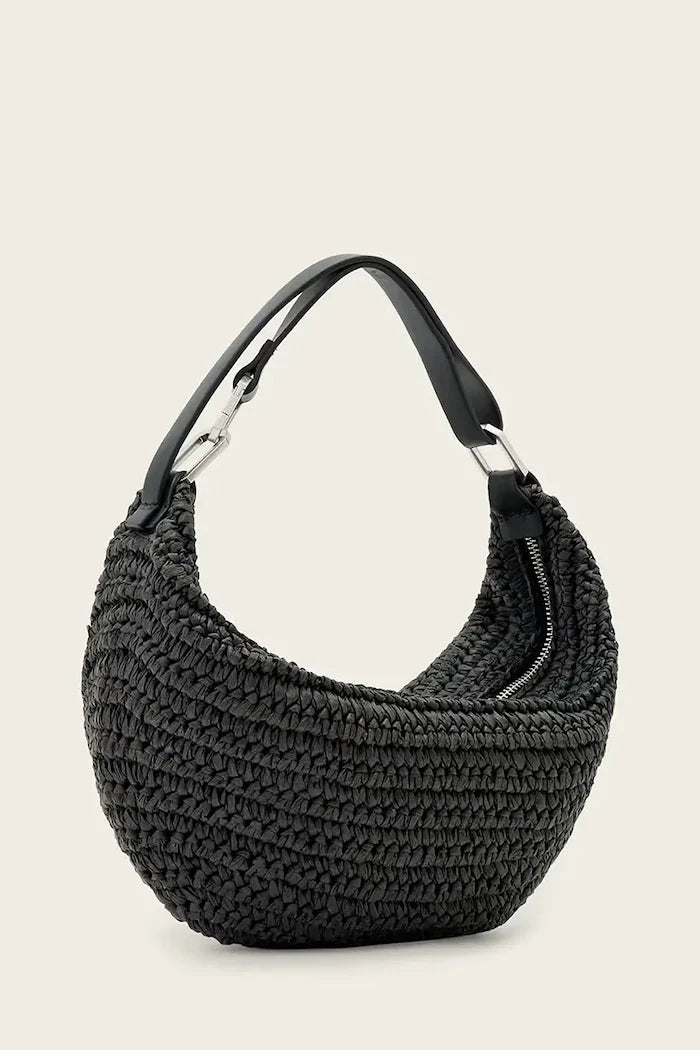 AllSaints örme kumaştan kadın çantası LUNA