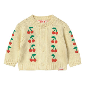 Tinycottons - Cerises Hırka | Soluk Sarı