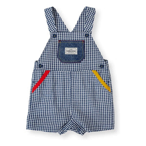 Goldie + Ace - Vichy Strampler | Navy