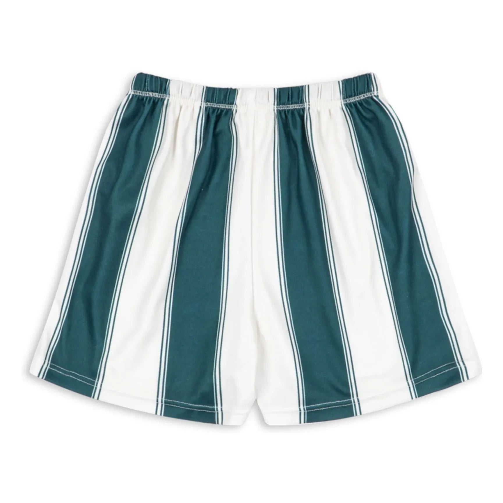 Konges Sløjd - Green Striped Recycled Fiber Short Shorts