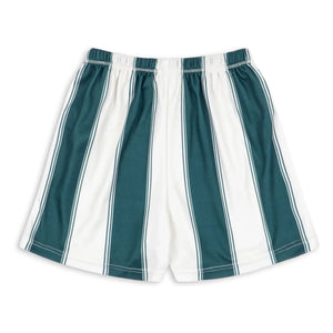 Konges Sløjd - Green Striped Recycled Fiber Short Shorts