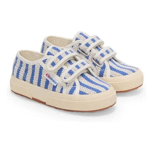 Superga - 2750 Çizgili Bağcıklı Spor Ayakkabı | Mavi