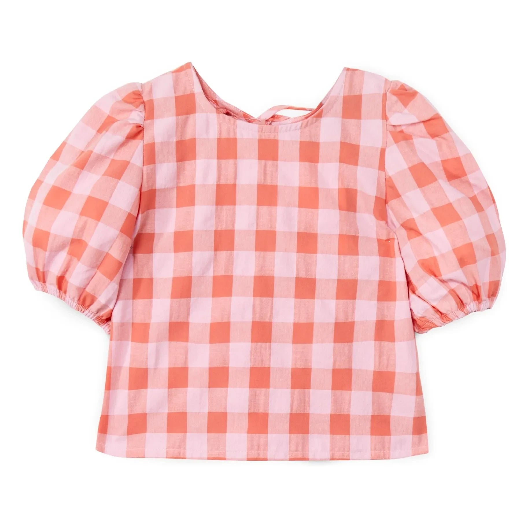 Mipounet - Mirelle Vichy Balon Kollu Bluz | Pembe