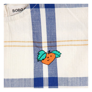 Bobo Choses - Organic cotton baby tartan top | Ecru