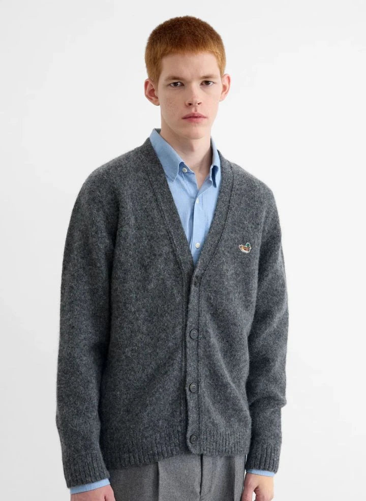 Edmmond Studios - Duck Patch Cardigan | Gray