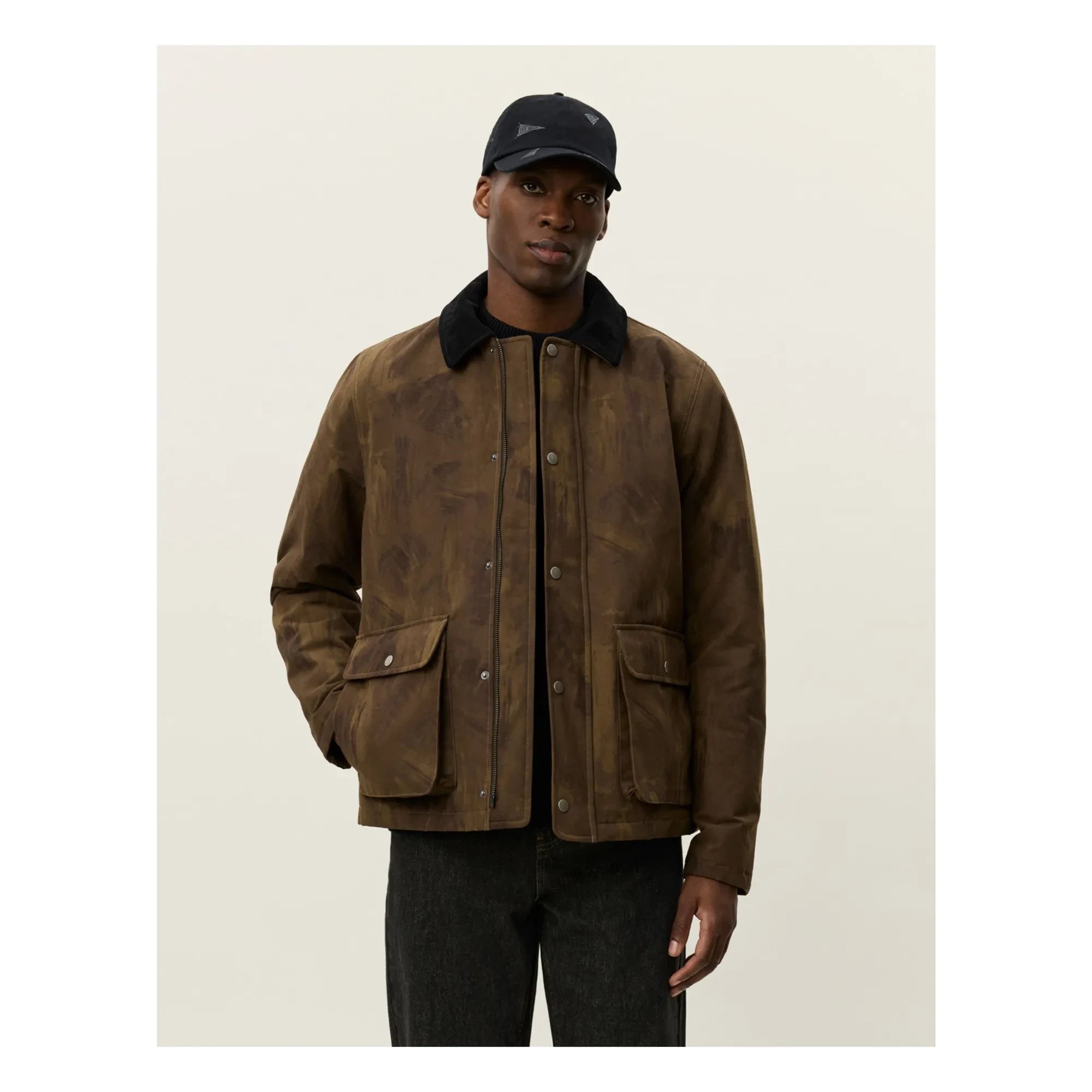 Les Deux - Montana AOP Baumwolljacke | Braun