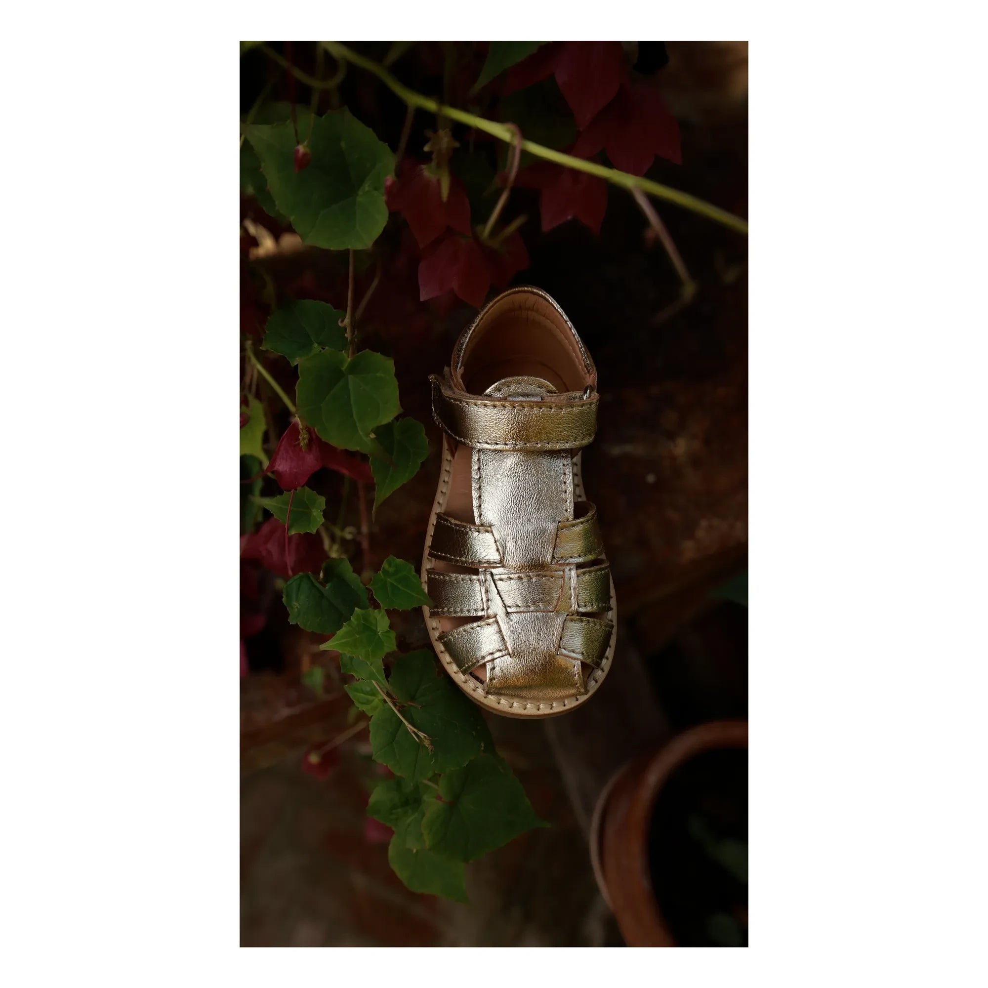 Petit Nord - Classic Scratched Sandals | Silver