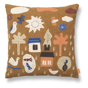 Ferm Living Kids - Village kırlent | Camel