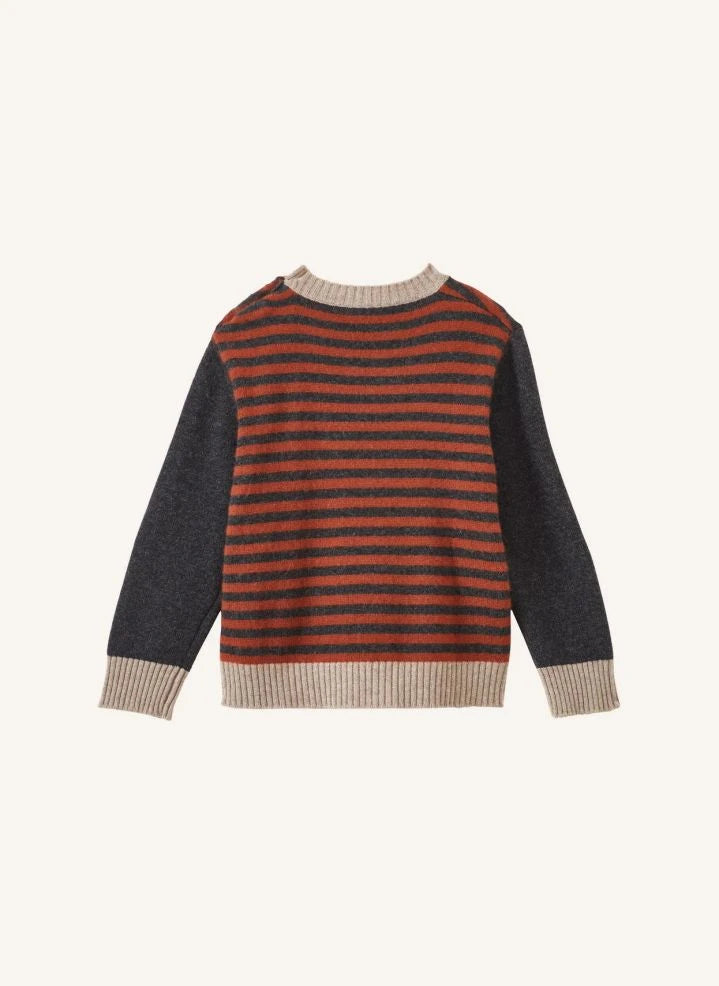 Caramel - Chester Striped Sweater | Gray