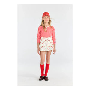 The Animals Observatory - Kiwi Stars Organik Pamuklu Skort | Beyaz