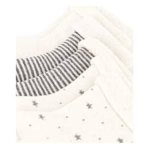 Petit Bateau – Socken-Set Bouclette, 3er-Pack | Ecru