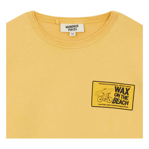 Hundred Pieces - Ryde Wax organik pamuklu sweatshirt | Hardal