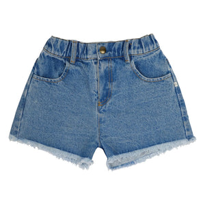 Jenest - Lilou Organik Pamuk Denim Şort | Mavi