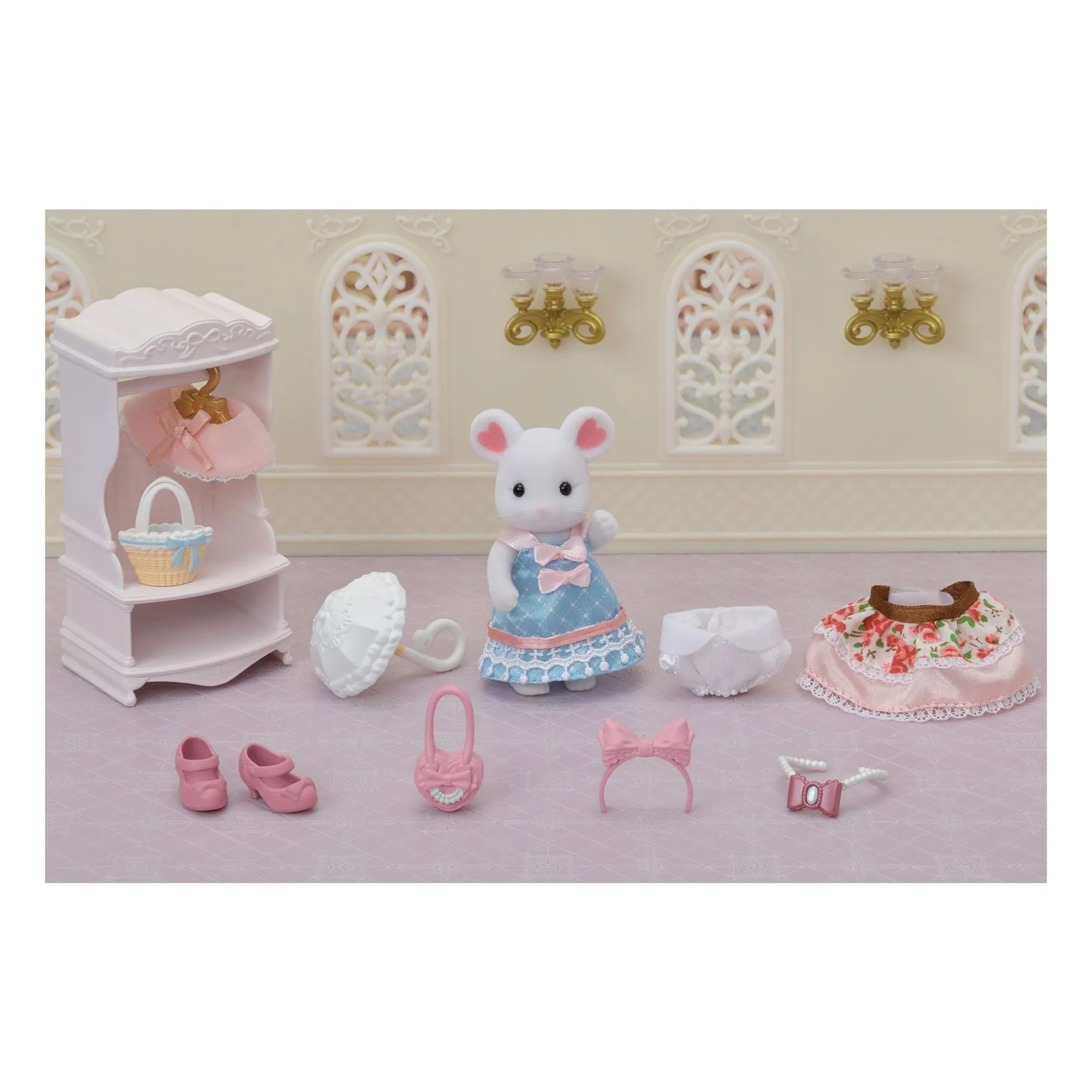 Sylvanian Families - Moda çantası ve kız kardeş marshmallow fare