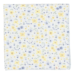 Búho - Pastoral Çiçekli Bandana | Açık mavi