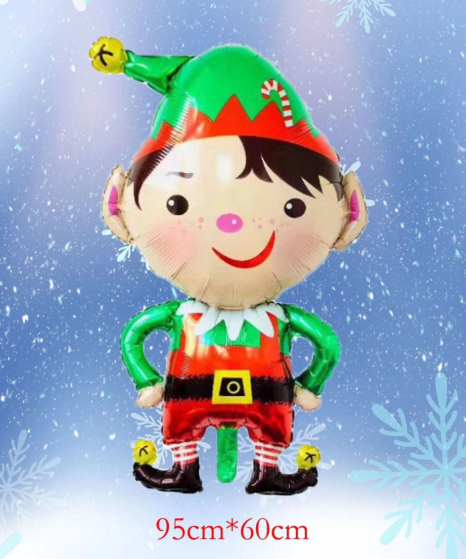 Yılbaşı - Noel Yeni Yıl Cini Büyük Boy 95CM Dekoratif Balonu-Dinossi