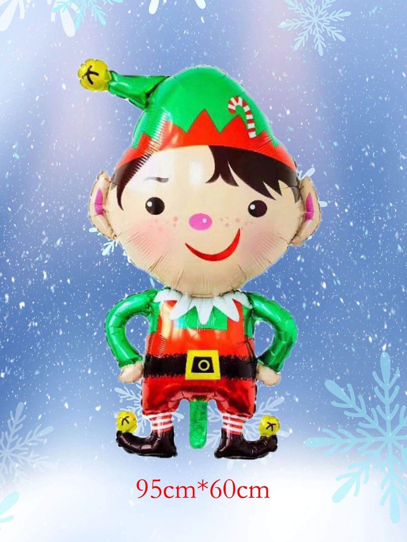 Yılbaşı - Noel Yeni Yıl Cini Büyük Boy 95CM Dekoratif Balonu-Dinossi