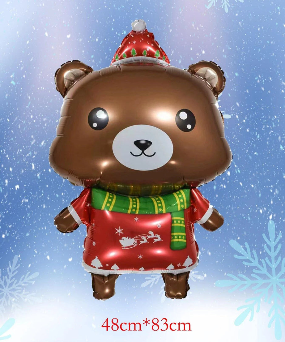 Dinossi - Yılbaşı Noel Ayı 48CM Dekoratif Balonu-Dinossi