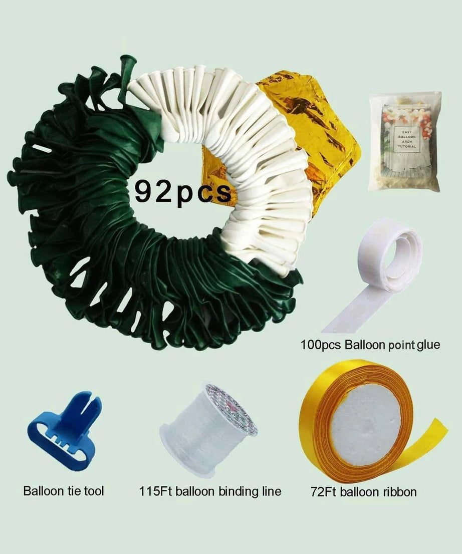 Yılbaşı - Noel 93 Parça Mega Büyük Boy Şık Çam Ağacı Temalı Yeni Yıl Dekoratif Balonu-Dinossi