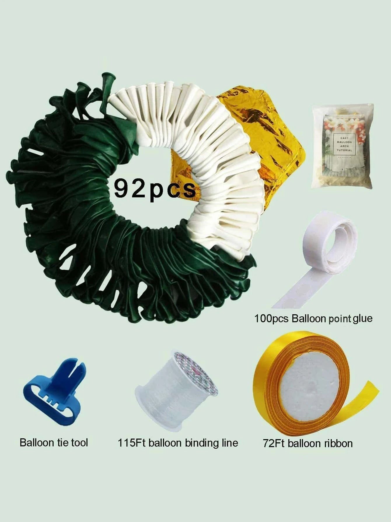 Yılbaşı - Noel 93 Parça Mega Büyük Boy Şık Çam Ağacı Temalı Yeni Yıl Dekoratif Balonu-Dinossi