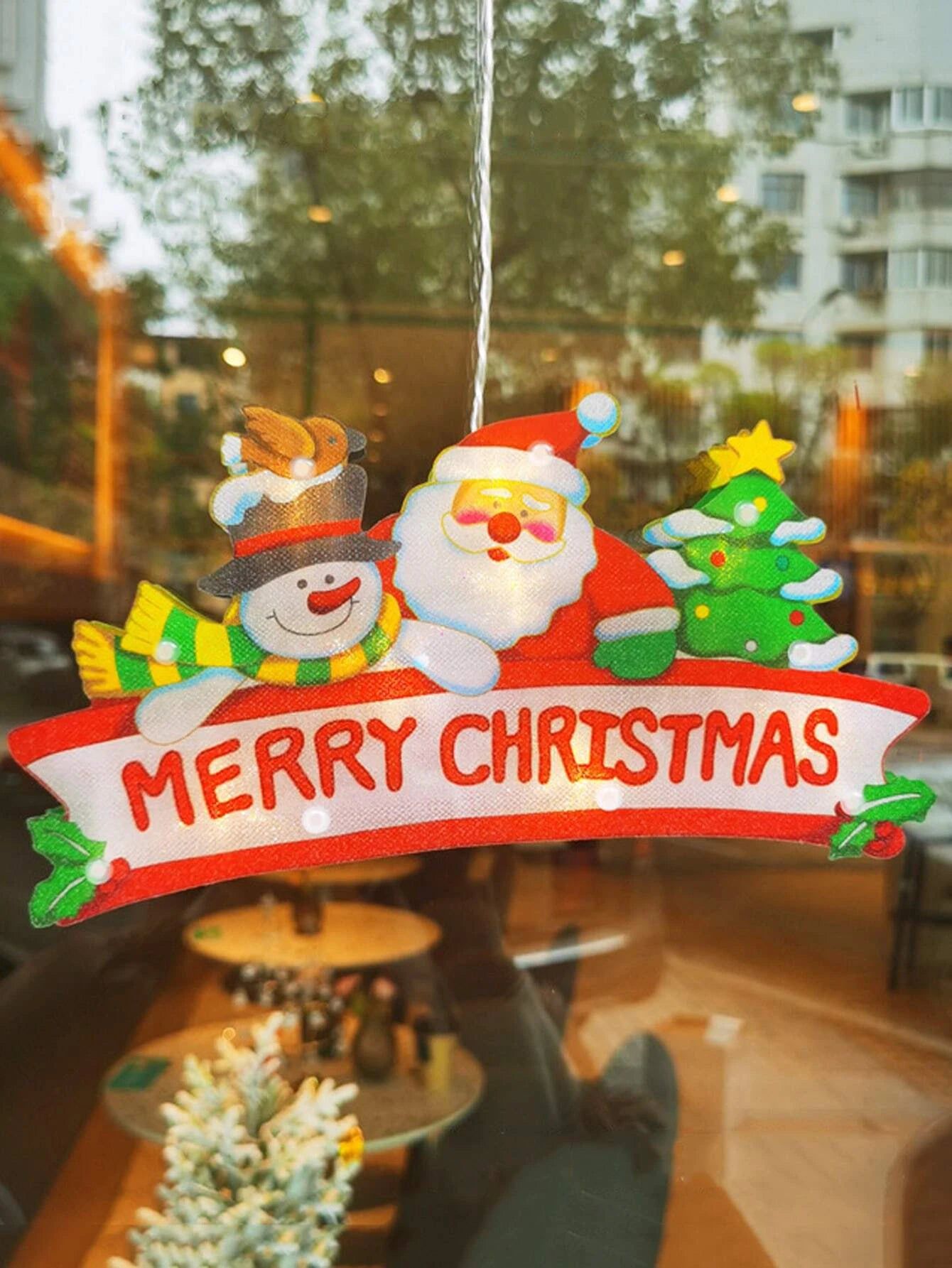 Yılbaşı - Noel Dekoratif Işıklı Merry Christmas Yazılı Süs-Dinossi