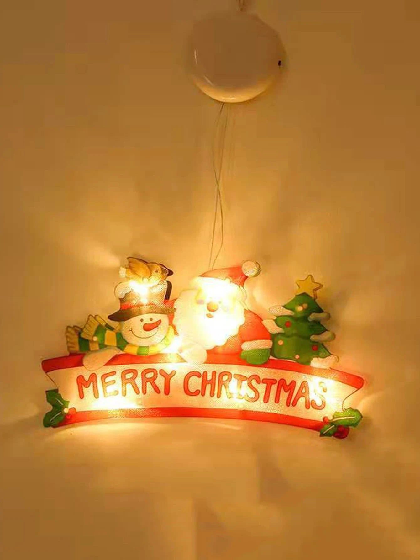 Yılbaşı - Noel Dekoratif Işıklı Merry Christmas Yazılı Süs-Dinossi