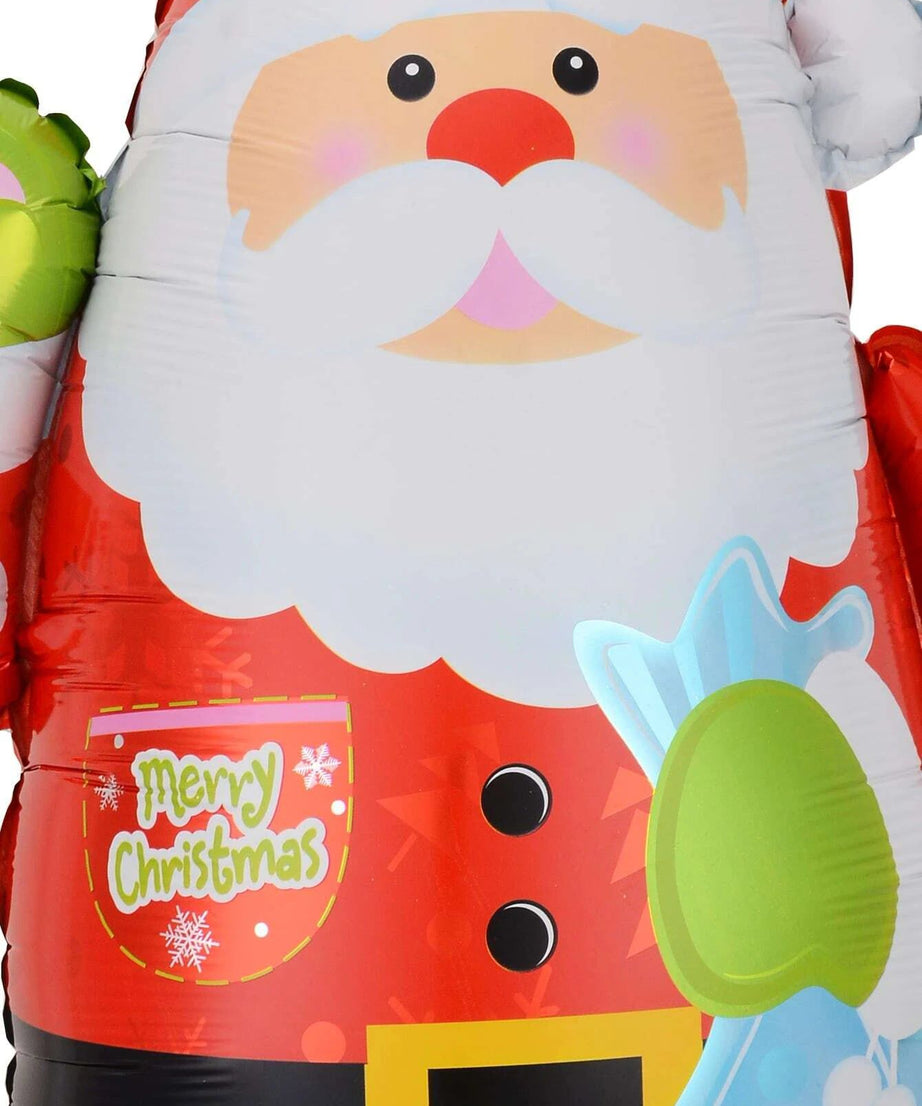 Yılbaşı - Noel Baba ve Yeni Yıl Dekoratif Balonlar Seti 12 Adet-Dinossi