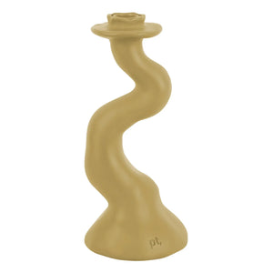 Present Time - Organischer Spiral-Kerzenhalter - M | Beige