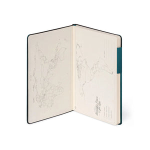 Legami - Blank Page and Monochrome Soft Cover Notebook - Deep Teal - My Notebook