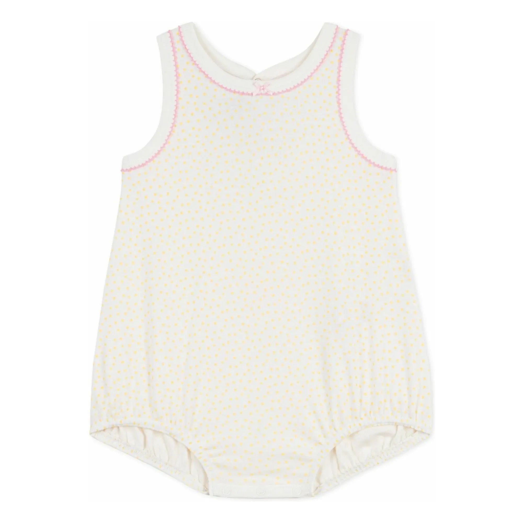 Petit Bateau - Noktalı Pijama Tulum | Beyaz
