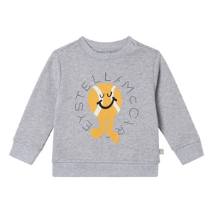 Stella McCartney Kids - Heather Grey Stella Tennis Sweatshirt