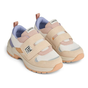 Liewood – Denisa Gestreifte Sneaker aus Mesh | Blassrosa