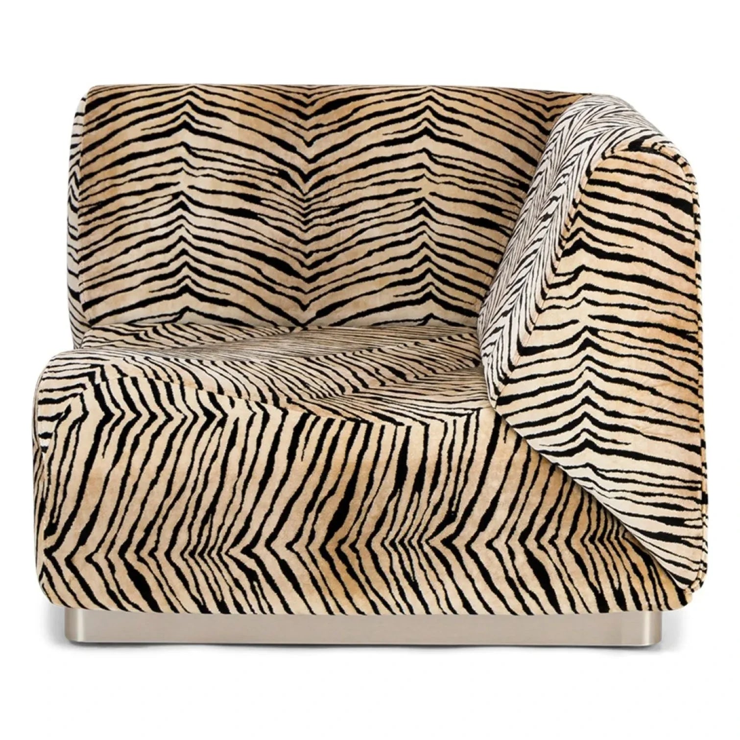The Socialite Family - Velvet Upholstered Rotondo Corner Module | Tiger