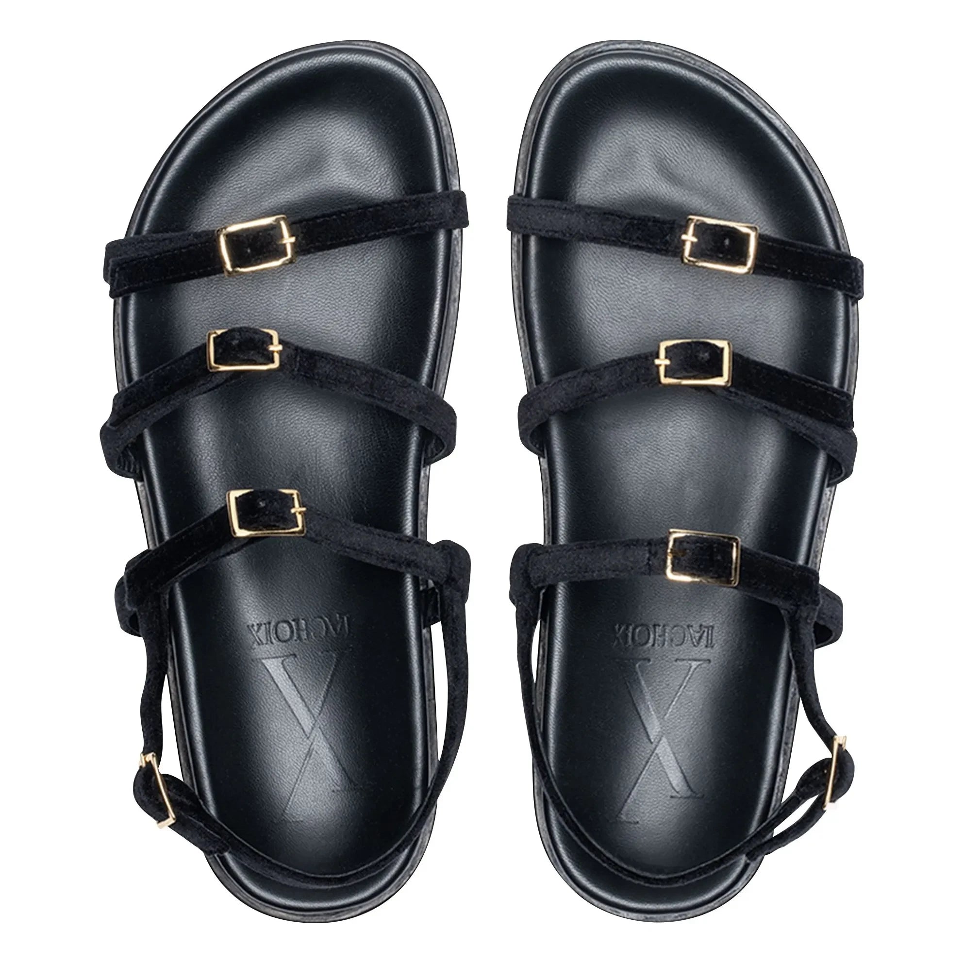 Lachoix - Ella Leather sandals | Black