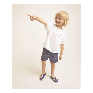Búho - Etoiles de Mer Badehose aus Bio-Baumwollpopeline | Marineblau