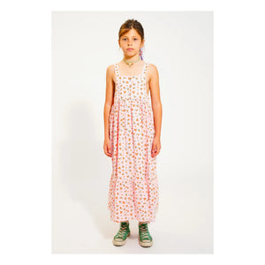 Piupiuchick - Organic Cotton Flower Dress | Peach