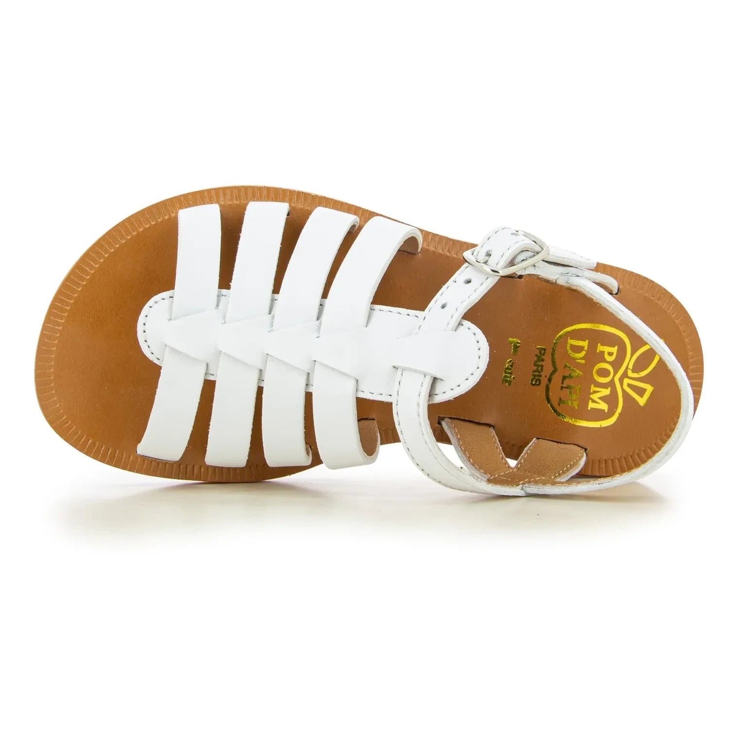 Pom d'Api - Plagette Riemchensandalen | Weiß