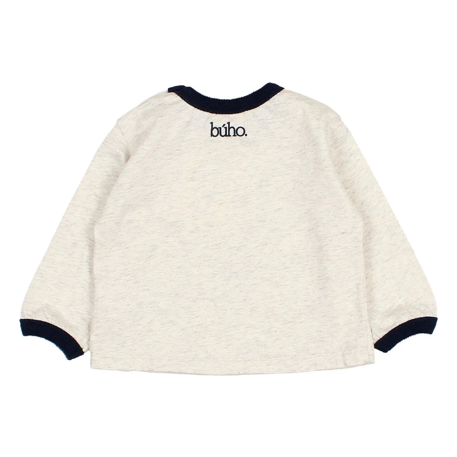 Búho - Constrasté Chiné T-shirt | Ecru