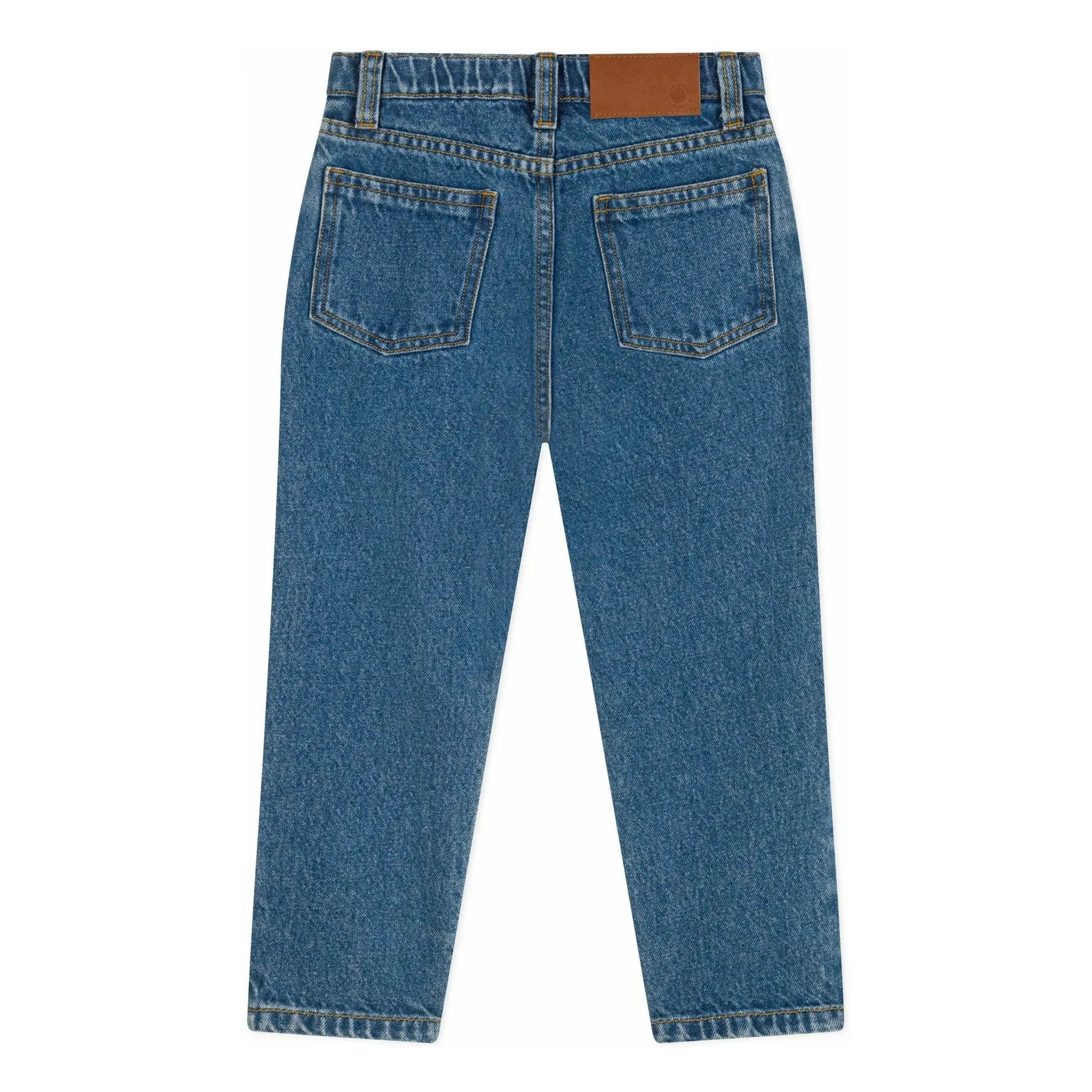 Petit Bateau - Plain Jeans Pants Made from Organic Cotton | Denim Blue