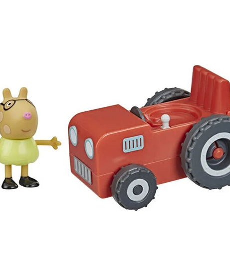 Peppa Pig - Tekli Figür ve Araç Minik Traktör Oyuncak Seti-Dinossi