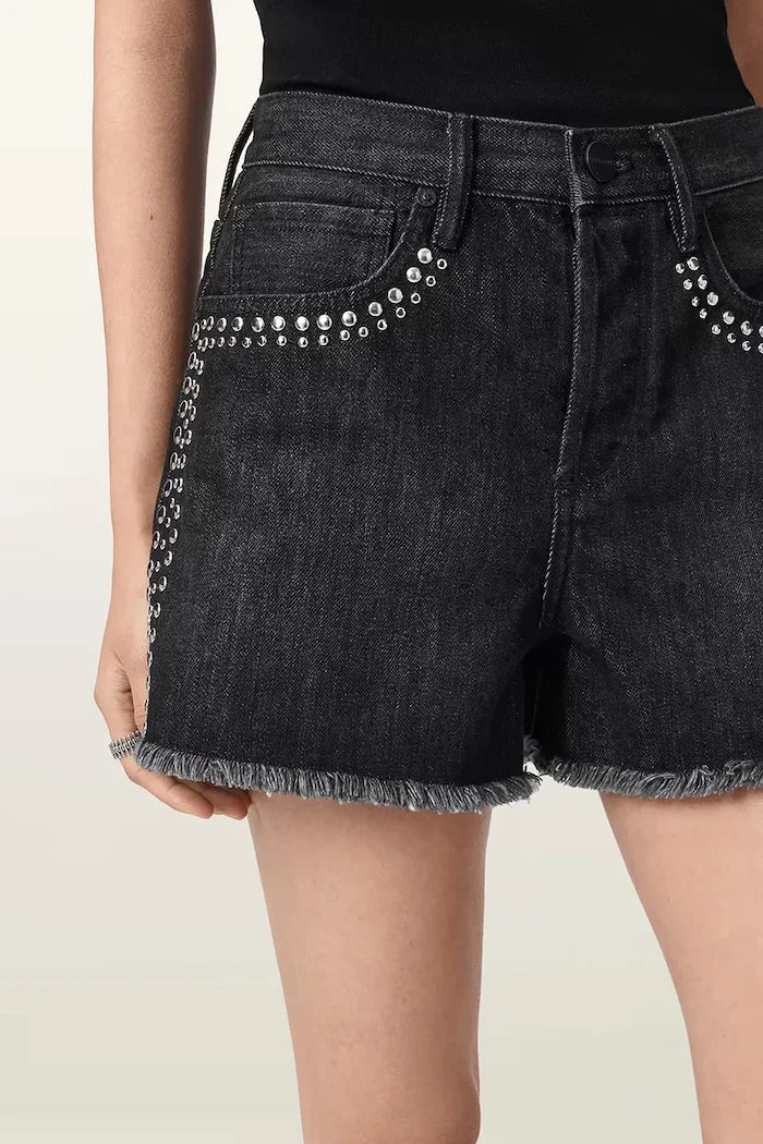 AllSaints kadın denim kısa şort HEIDI