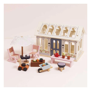 Le Toy Van - Bir bebek evi için veranda ve sebze bahçesi