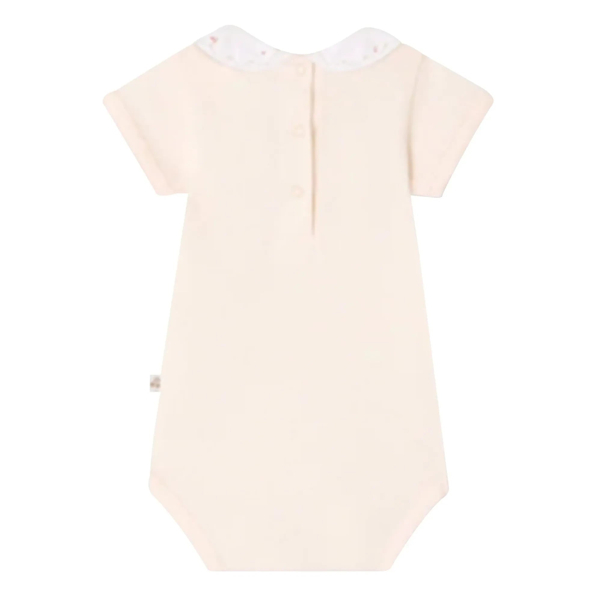 Bonpoint - Swan bodysuit in organic cotton | Powder pink