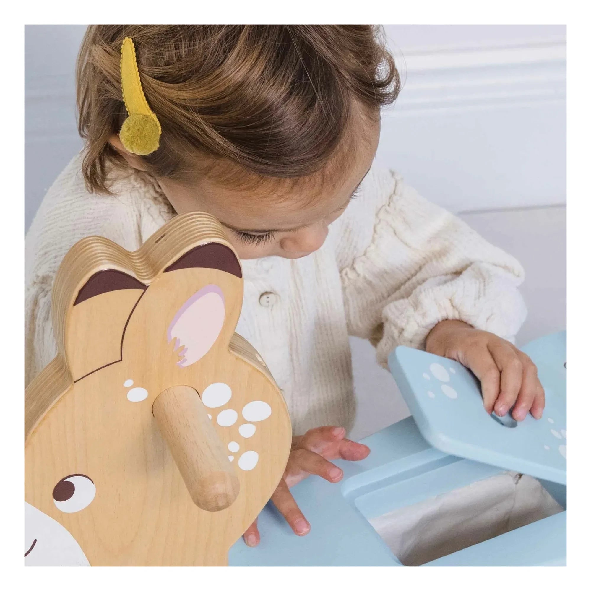 Le Toy Van - Heller Holzeinkaufswagen | Beige