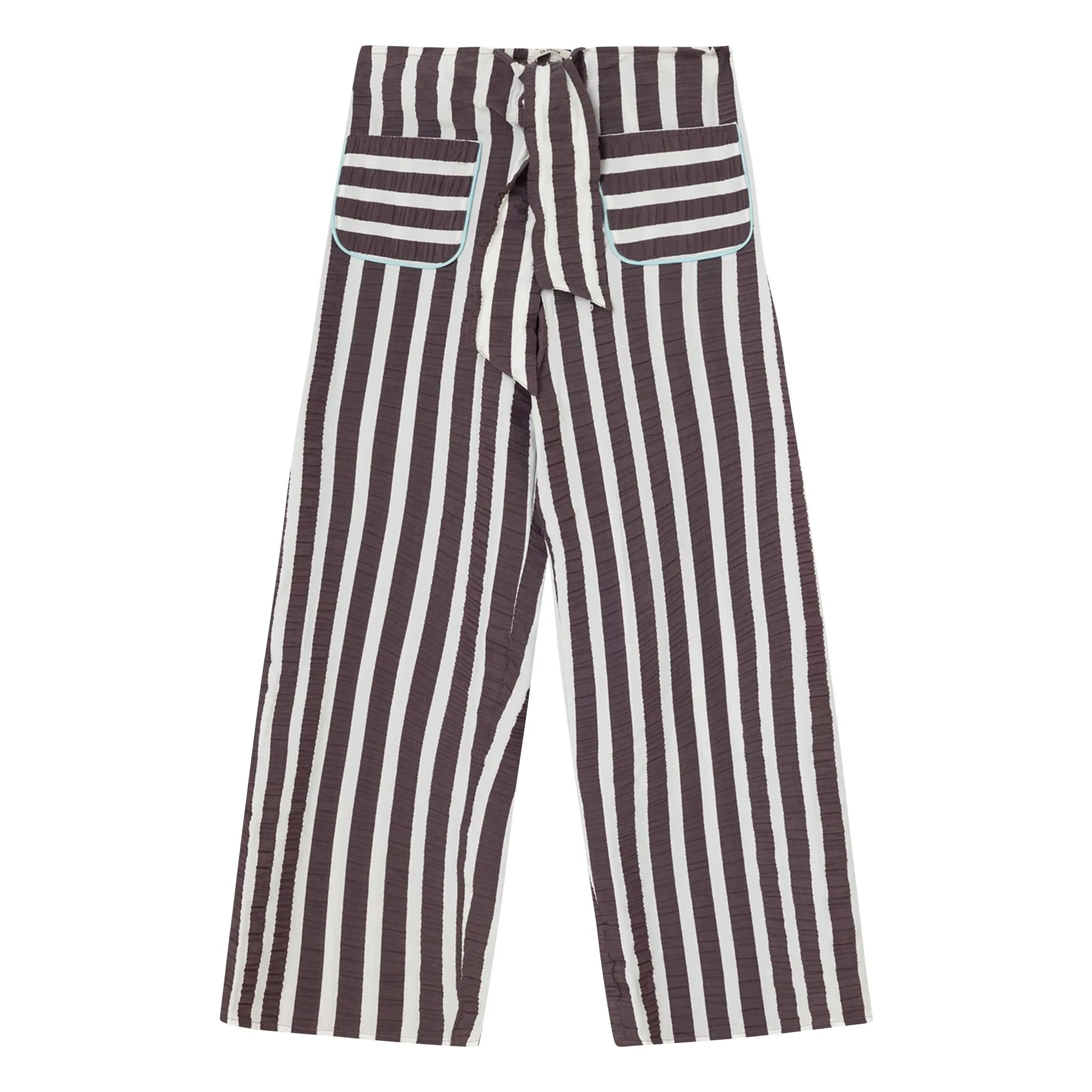 Dr Bloom – Lazo Gestreifte Hose | Aubergine