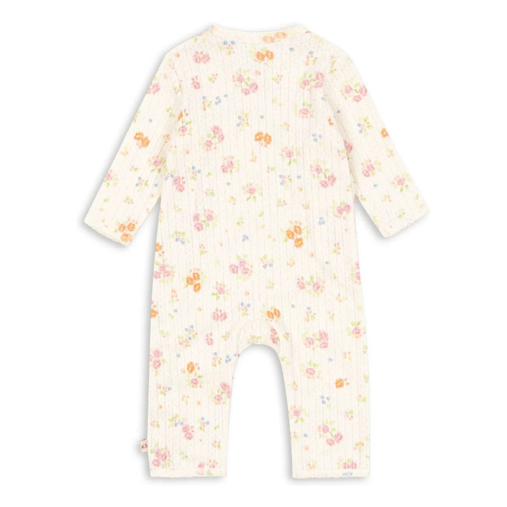 Konges Sløjd - Minnie Overall mit Blumenmuster aus Bio-Baumwolle | Ecru